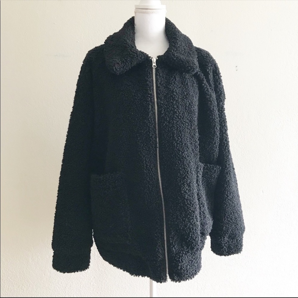 Wild fable faux fur oversized jacket